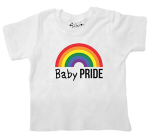 Bebe Lgbt T Shirt Pride Arc En Ciel Gay Lesbienne Garcon Fille Vetements Ebay