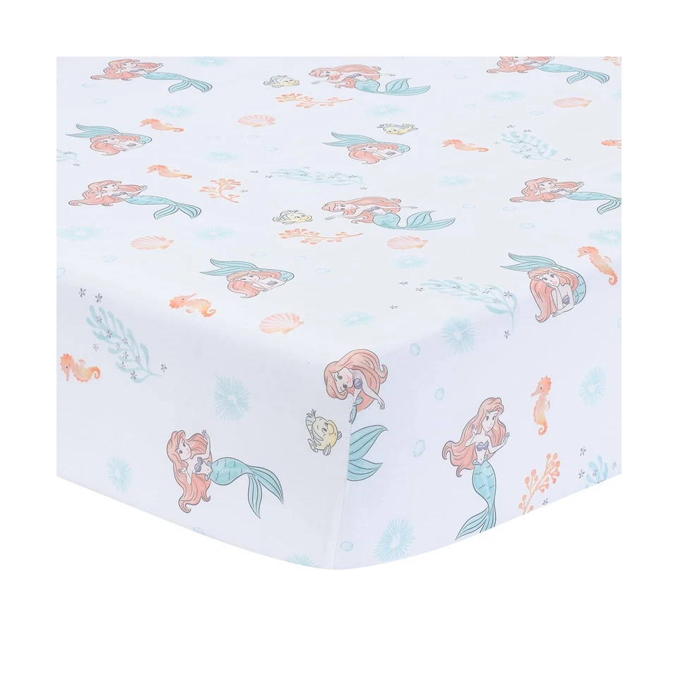 Оригинальный комплект постельного белья для детской кроватки Disney Baby The Little Mermaid из 3 предметов - Изображение 4 из 4
