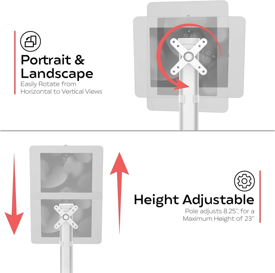 Soporte de escritorio para monitor CTA VESA - Ajustable para monitores hasta blanco  Foto 3 de 4