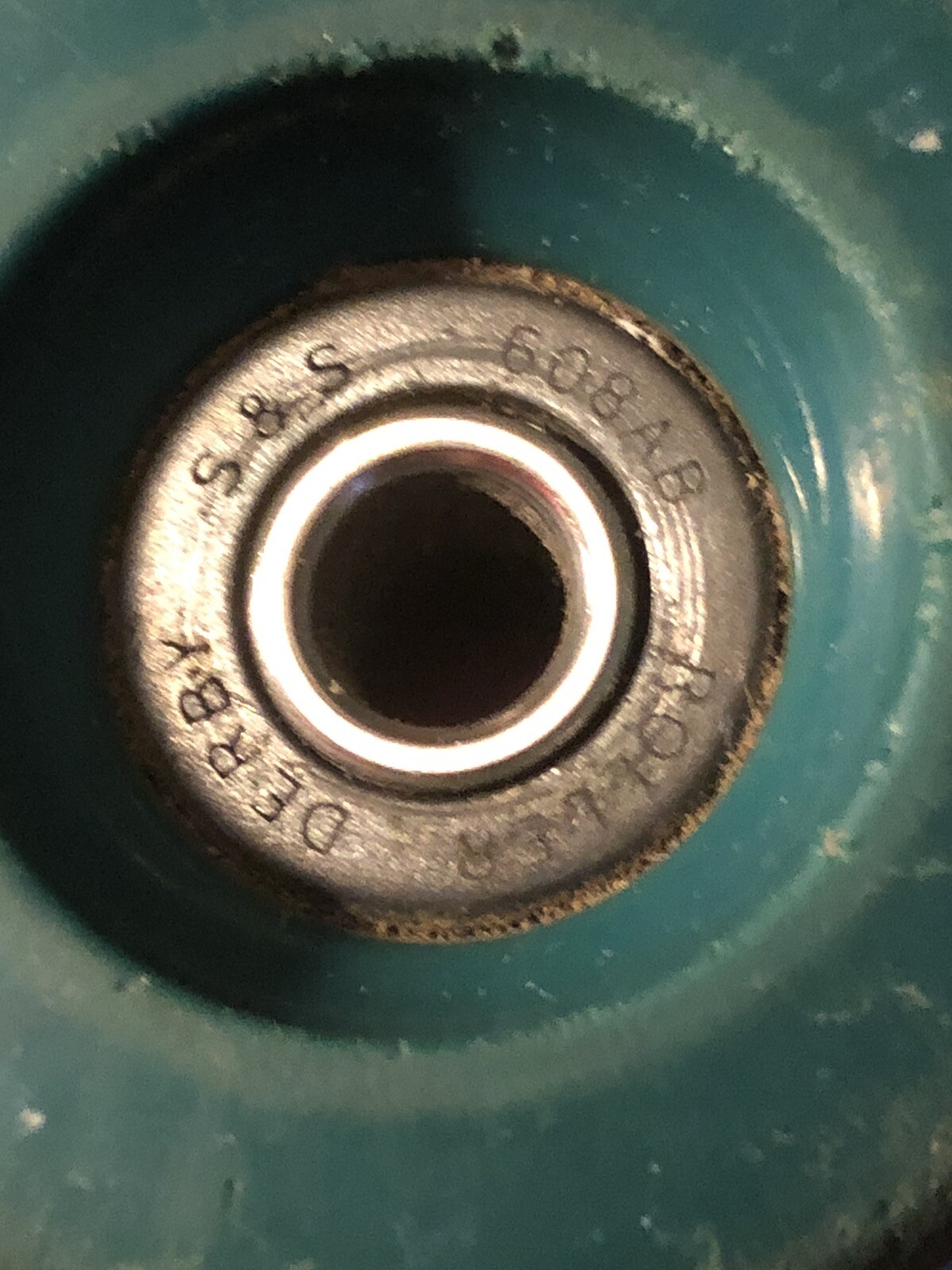 6 Vintage GREEN Roller Derby Urethane Wheels 608 AB Roller Star . AS IS