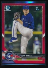 SEAN WYMER 1st 2018 Bowman Chrome Draft RED REFRACTOR #/5 Blue Jays Rookie RC