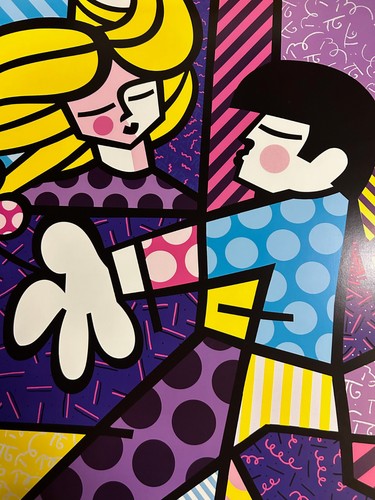 Love At First Sight - Romero Britto Art Print Romantic Romance 2014 Poster 32x28 - Picture 4 of 5