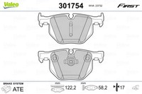 Valeo 301754 Bremsbelagsatz, Scheibenbremse FüR Bmw, Bmw (Brilliance)
