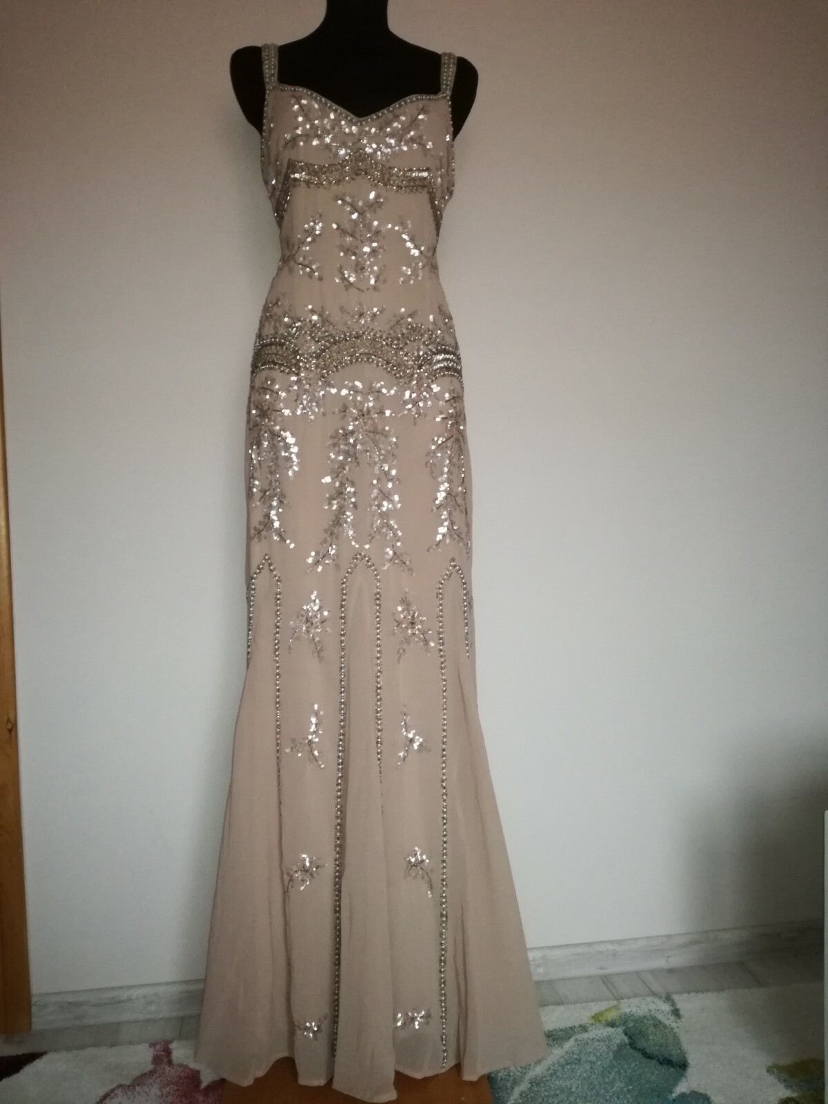 maya fishtail maxi dress