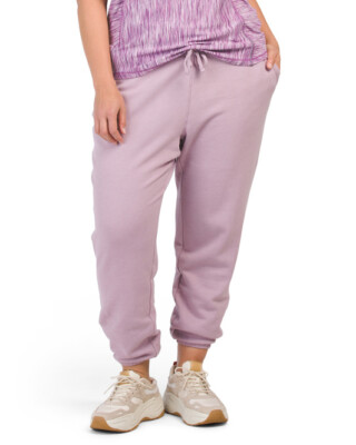 Reebok Women Legging 4X Lilac Purple Yoga Workout Plus Size Jogger Pant NWT $75.