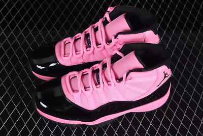 Jordan 11 Retro Pink/Black Rose/Noir Men's Size US 7-12
