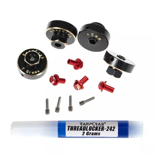 Hex Wheel Hubs Extension Kit +5Mm for SCX24 AX24 Brass Extended Hex Hub Wheel S