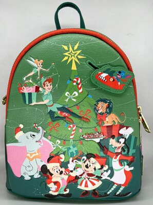 disney classics christmas glow-in-the-dark loungefly mini backpack Disney Classics Loungefly Christmas Holiday Glow in the Dark Mini Backpack  2023