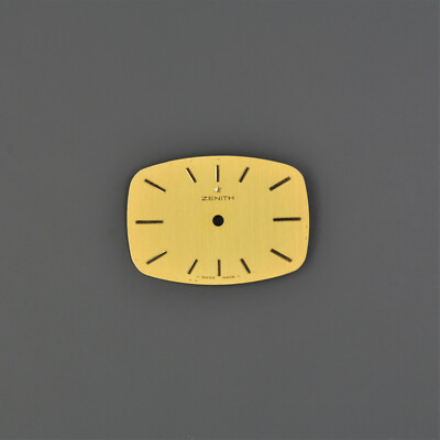 ZENITH Swiss Vintage Dial Zifferblatt 29,6mm Gold No Date Stellina Square