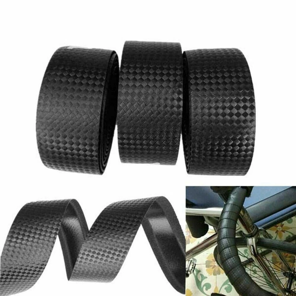 2PCs Cycling Road Bike Bicycle Handlebar Tape Rubber Handle Bar Wrap Non-slip - Image 4 of 4