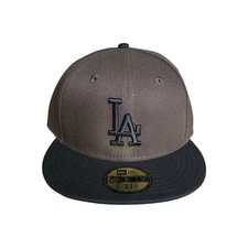 New Era Fiited 59Fifty Los Angeles Dodgers Chocolate Brown / Black Hat