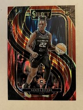 2025 Panini Select WNBA Saniya Rivers Premier #132 Red Flash 310/349 Rookie Card