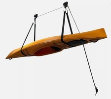 Heavy Duty Ceiling Storage Hoist Rack Pulley Garage Shed Max 50kg Kayak Canoe