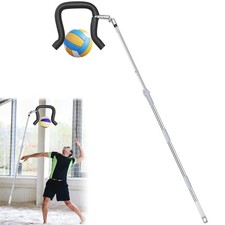 Volleyball Spike Trainer, Telescopic 63"-77" Height w/ Question Mark Hook - D...