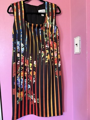 Joseph Ribkoff Women's Sleeveless Sheath Stretch Dress Size 14