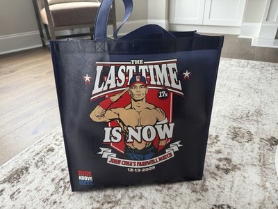 John Cena The Last Time Is Now Bag with Merchandise and Roman Reigns POP!