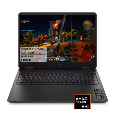 HyperX - OMEN 16'' 165Hz 2.5K OLED Gaming Laptop - AMD Ryzen 9 8940HX (2025) -...