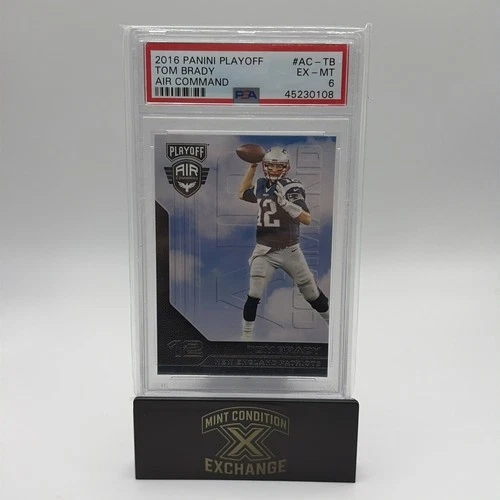 2016 Panini Playoff Air Command 2nd Down Purple Tom Brady Mint PSA 6