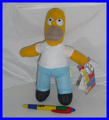 Homer Simpsons Official Plush Height 20Cm New And Original Plastic Eyes