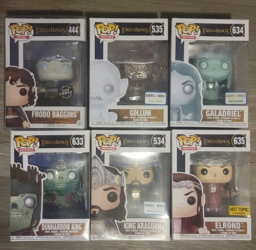 Lord Of The Rings Pop Funko Lot #'s 444, 535, 634, 633, 534, 635