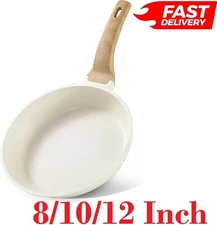 CAROTE 8/10/12 Inch Non Stick Frying Pan Assorted Colors Skillet, Omelet Pan