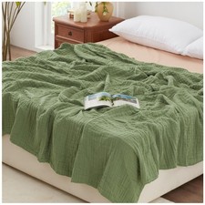 6-Layer Cotton Muslin Blanket, King Size 108"x90"
