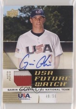 2009 Signature Stars USA Future Watch Jersey 40/50 Garin Cecchini Patch Auto 1x9