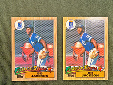 Bo Jackson Rookie Card Lot 2 1987 Topps Future Stars #170 Rookie Cards