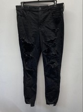 American Eagle Women's Bold Black Ne x t Level Stretch Hi-Rise Jegging NWT 18L