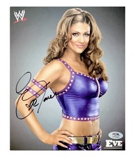WWE EVE TORRES SIGNED 8X10 ORIGINAL PROMO PHOTO WITH PSA COA FROM 2010 RARE