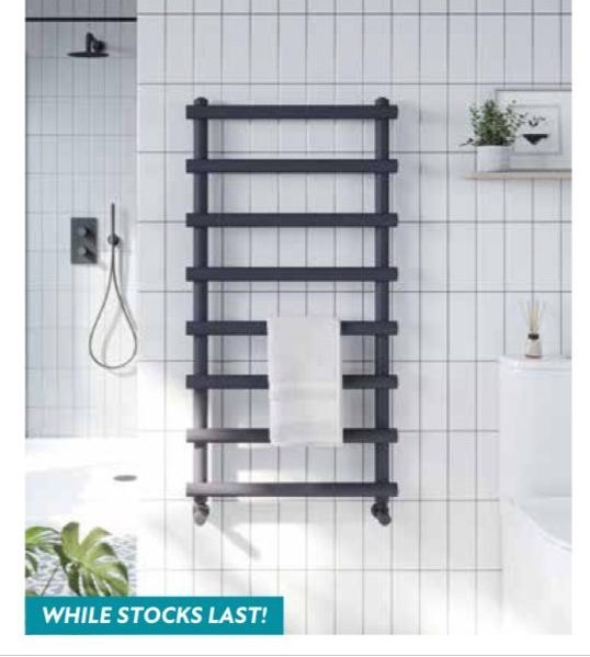 Bathroom Towel Rail Radiator Warmer anthracite 175x50