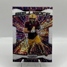2025 Panini Prizm Draft Picks Cam Skattebo Brilliance White Sparkle SSP