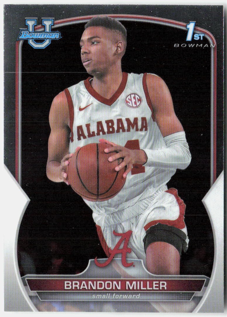 2022-23 Bowman University Chrome #80 Brandon Miller
