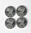 Lot of 4 American Silver Eagles design 1 oz .999 Fine Silver Brilliant