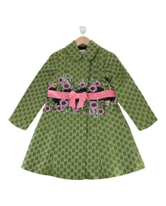 Manteau Gucci fille GG détail paillettes lurex