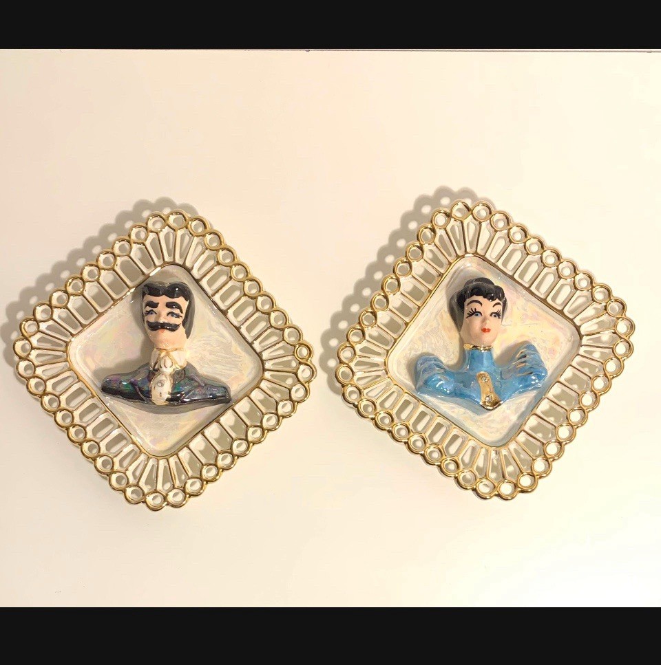 Lusterware Ceramic Wall Art
