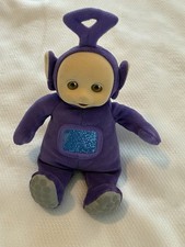 Vintage 1998 Eden Teletubbies Tinky Winky Purple Plush Beanbag Toy 9 No Tag