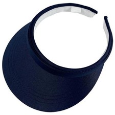 Sun Visor Hats Women Wide Brim Adjustable Clip On Visors Beach Men Hat Navy