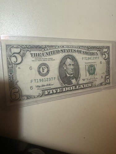 1995 $5 Bill Note Currency Atlanta 20 Yrs Old! ๐ฅ๐ฅ๐ฅ
