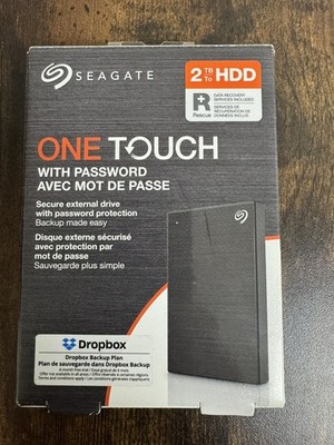 Seagate One Touch 2TB USB 3.0 Password Protection Portable HDD (STKY2000400)