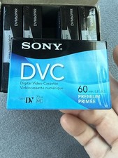 5 SONY Mini DV Premium 60 min DVC Video Cassettes DVM60PRL Sealed in Open Box