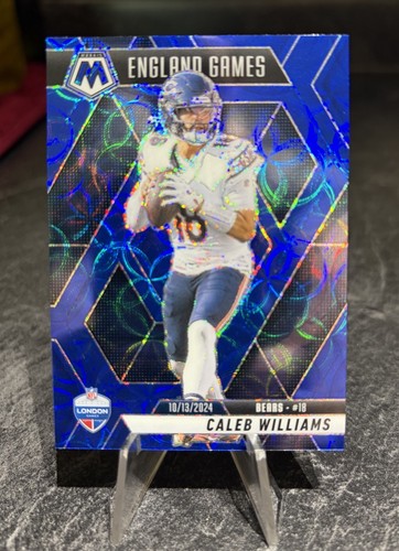 Panini Mosaic 2025 Caleb Williams #253 Chicago Bears INTL GAMES Blue Scope Prizm