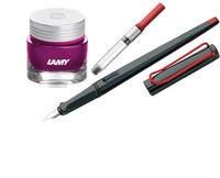 Lamy Joy Set - SchöNschreib FüLler/Kalligrafie + Konverter + Tintenglas Lila