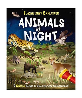 Flashlight Explorers: Animals at Night: 5 Wild Scenes to Discover with the Press