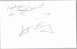 1970's -Art Leary- Signed/Autograph/Auto Postcard Southern Connecticut State NBA