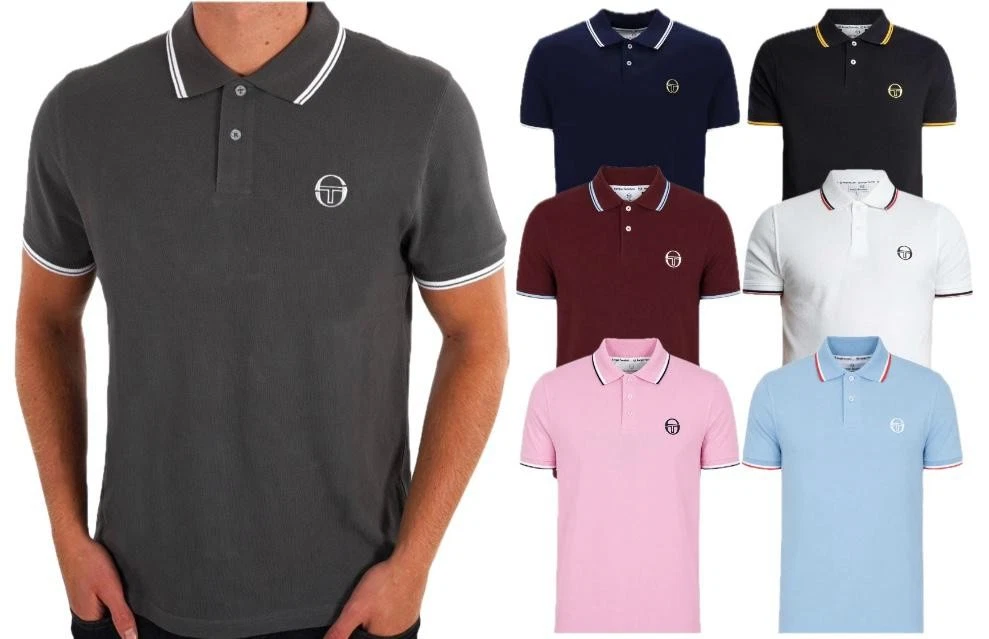 Sergio Tacchini Men's Retro Tipped Polo Shirt Cotton Collared Top New XS - 4XL
Opens in a new window