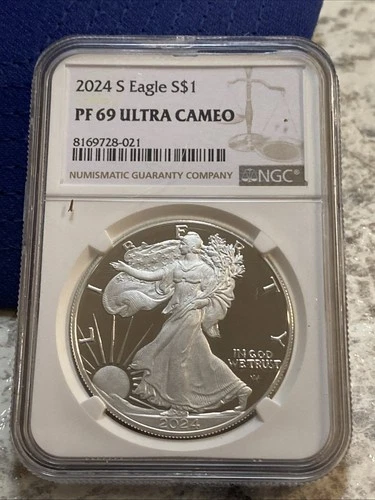 2024 S ~ NGC PF69 ULTRA CAMEO 1 OZ AMERICAN SILVER EAGLE