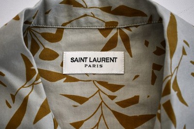 🆕️SAINT LAURENT Paris HAWAIIAN Printed Men's Short-Sleeve