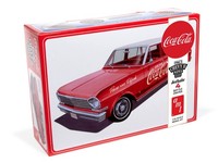 Amt 1963 Chevy Ii Nova Wagon W/Crates Coke 1:25 Scale Model Kit (Us Import)