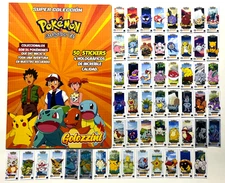 ALBUM COLLECTOR POKEMON KANTO Bombiux 1 Full Set 54/54 Sticker PERU 2023 PIKACHU